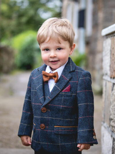 Marc Darcy - Children's Navy Three Piece Eton Suit