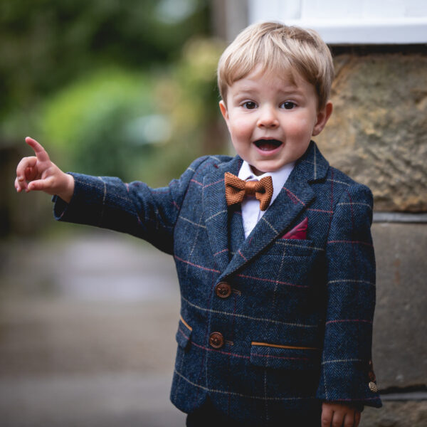 Marc Darcy - Children's Navy Three Piece Eton Suit - Image 5