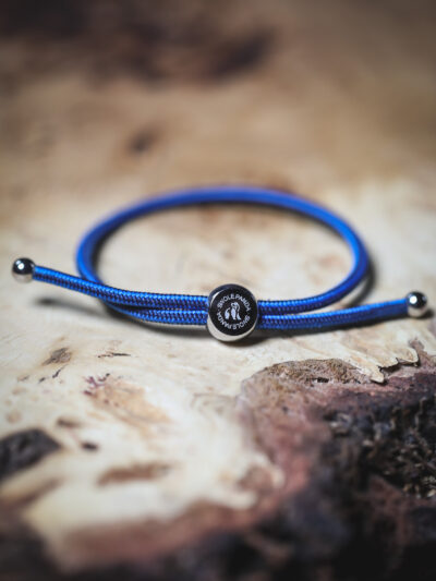Swole Panda Recycled Rope Bracelet - Navy Stripe