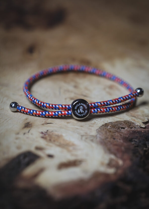 Swole Panda Recycled Rope Bracelet - Varicoloured Zigzag