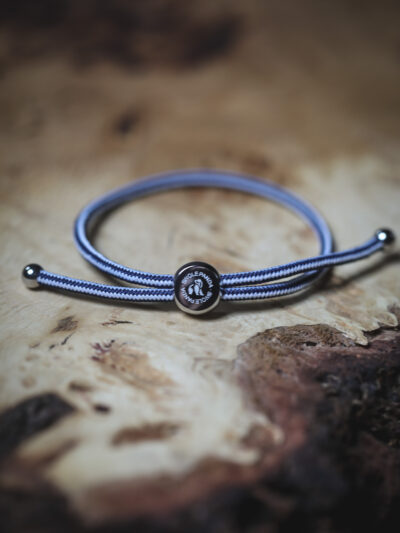Swole Panda Recycled Rope Bracelet - White Stripe