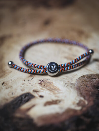 Swole Panda Recycled Rope Bracelet - Multi Coloured Zigzag