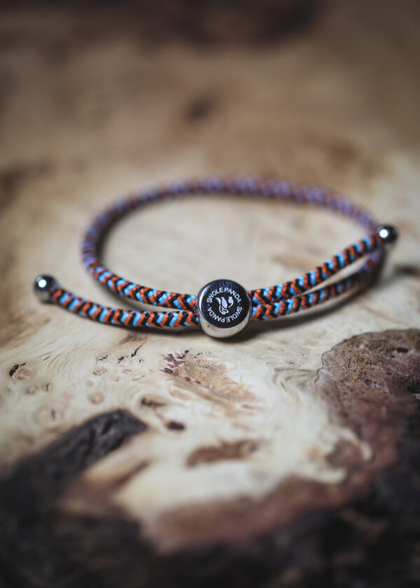 Swole Panda Recycled Rope Bracelet - Multi Coloured Zigzag