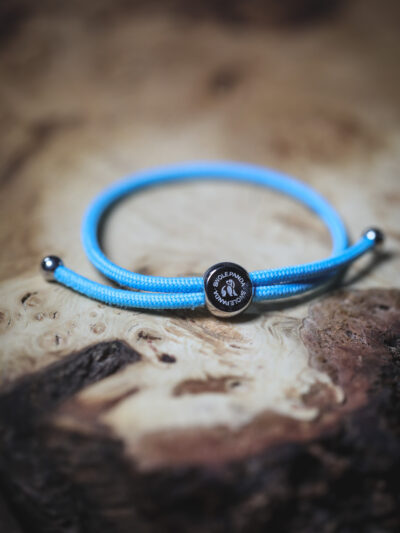 Swole Panda Recycled Rope Bracelet - Sky Blue