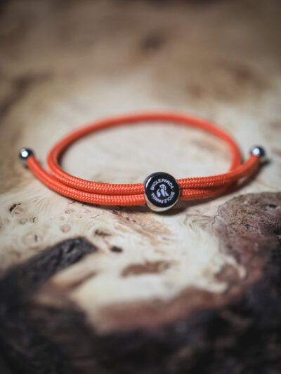 Swole Panda Recycled Rope Bracelet - Orange
