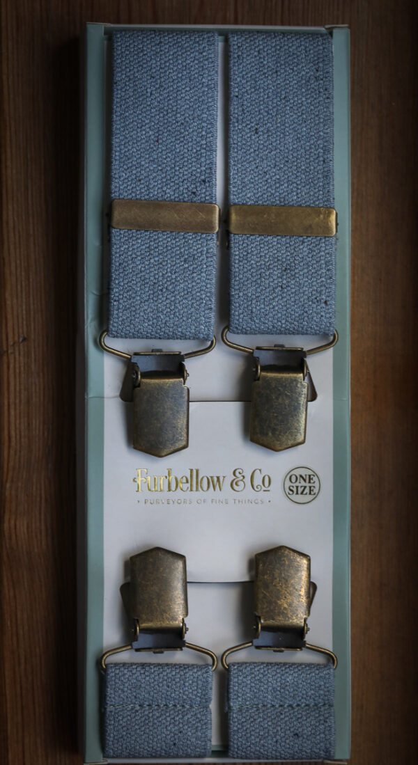 Antique Brass Clip Braces - silver - Image 2