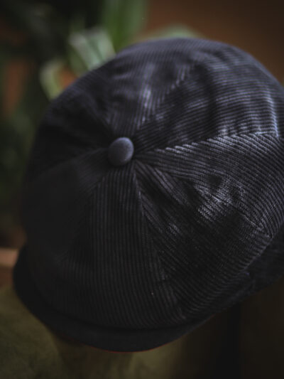 Dasmarca Cord Newsboy Cap - Arlo Black