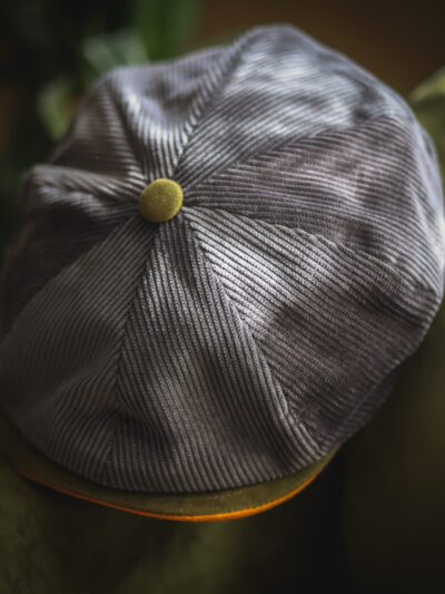 Dasmarca Cord Newsboy Cap - Arlo Grey