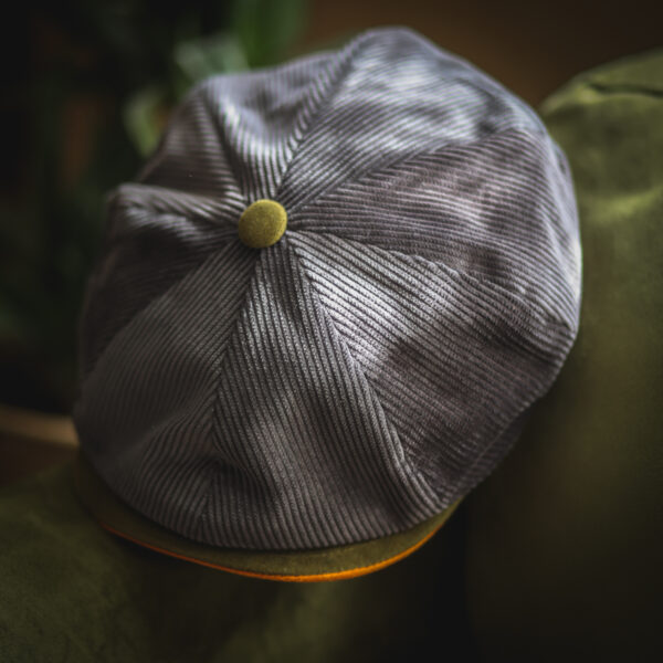 Dasmarca Cord Newsboy Cap - Arlo Grey