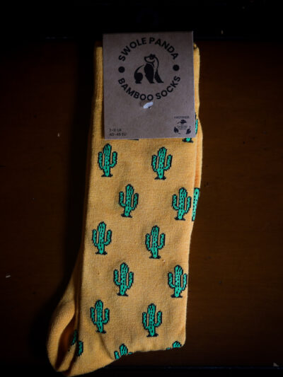 Swole Panda Bamboo Socks - Cactus