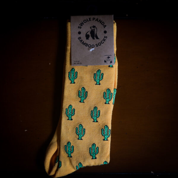 Swole Panda Bamboo Socks - Cactus