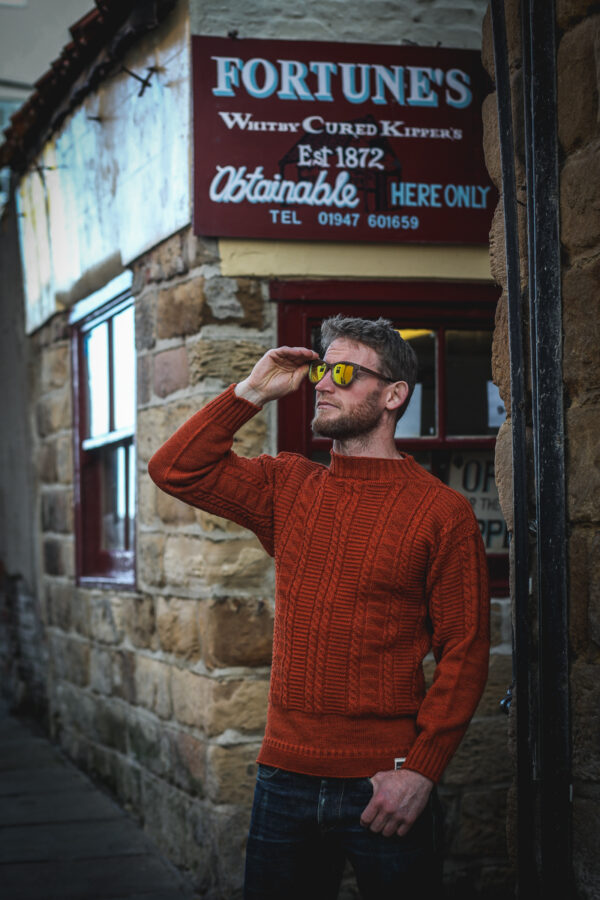 Berties Of Bay Whitby Gansey - Orange - Image 2