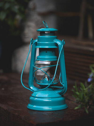 Feuerhand Baby Special 276 Hurricane Lantern - Teal