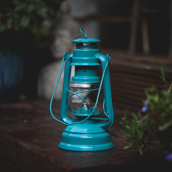 Feuerhand Baby Special 276 Hurricane Lantern - Teal