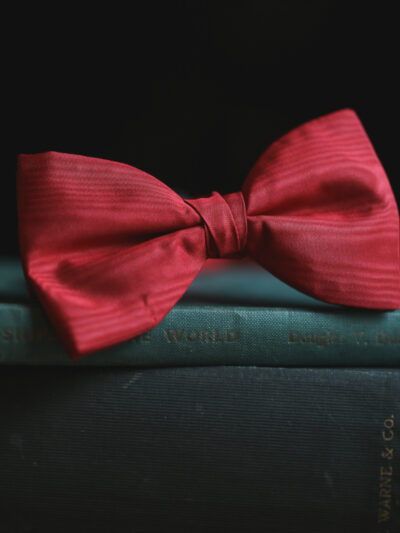 Silk Pre-Tied Bow Tie - Red