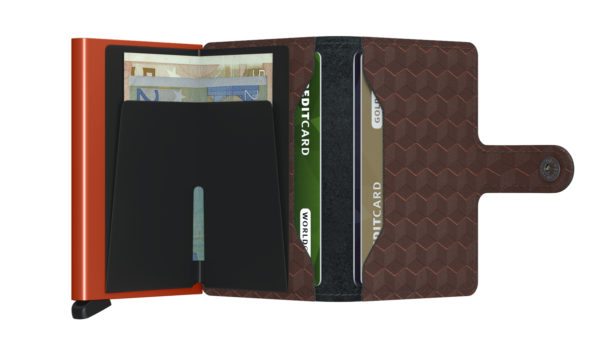 Secrid Miniwallet - Optical Brown/Orange - Image 3