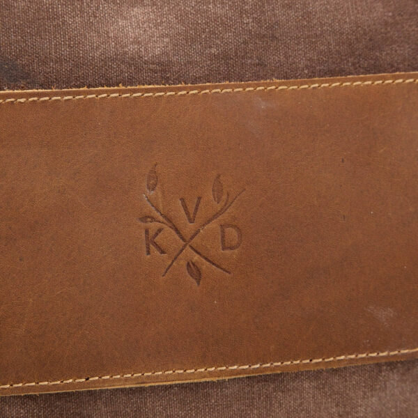 Kovered - Medway Waxed Canvas Messenger Bag - Brown - Image 2