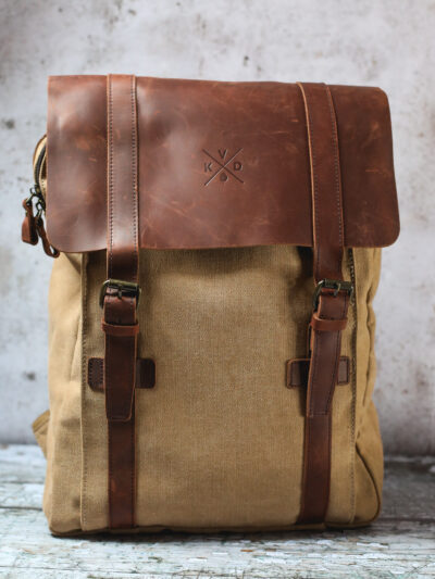 Kovered - Tamar Canvas Backpack - Tan