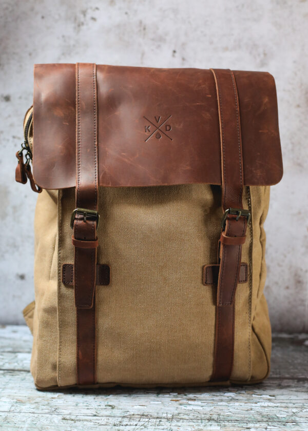 Kovered - Tamar Canvas Backpack - Tan