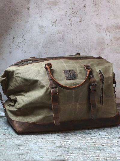 Kovered - Humber Waxed Canvas Holdall - Moss Green
