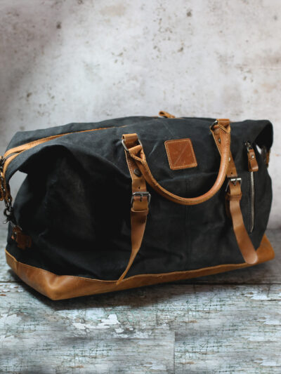 Kovered - Humber Waxed Canvas Holdall - Black