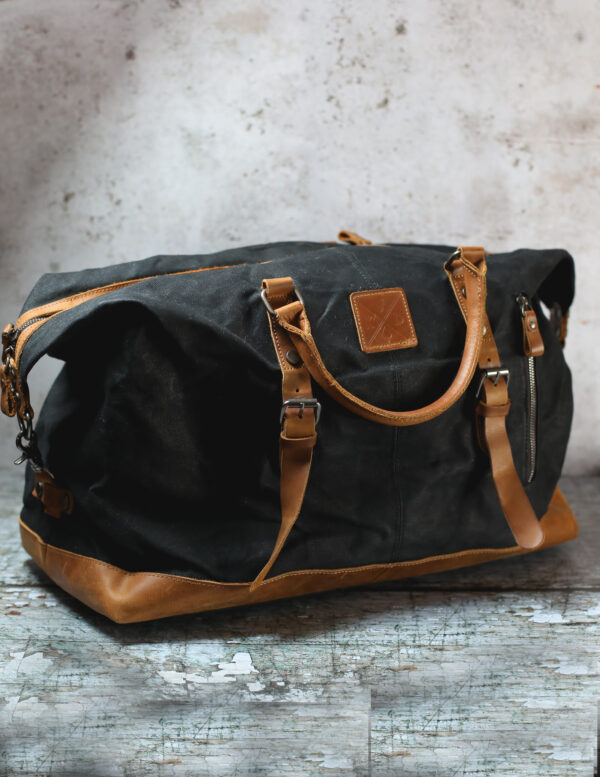 Kovered - Humber Waxed Canvas Holdall - Black