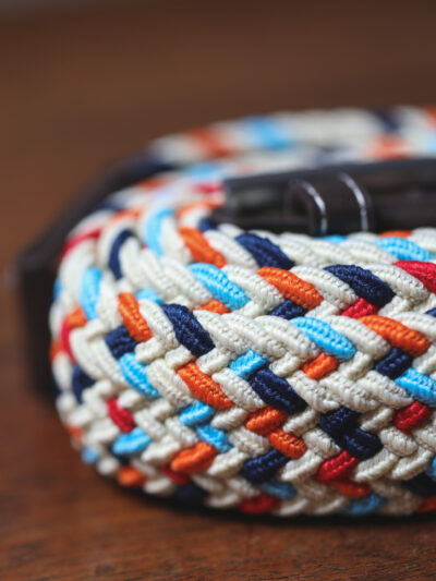 Swole Panda - Recycled Woven Belt - Multicolour Zigzag
