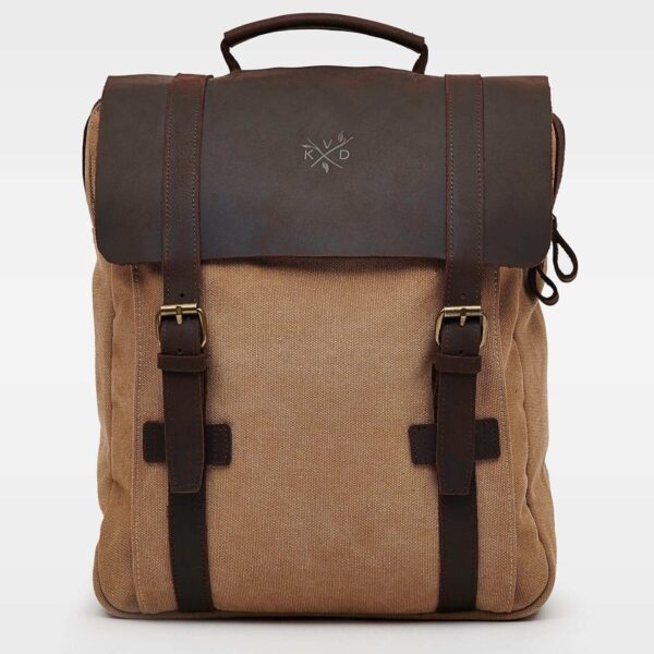 Kovered - Tamar Canvas Backpack - Tan - Image 4