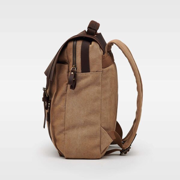 Kovered - Tamar Canvas Backpack - Tan - Image 6