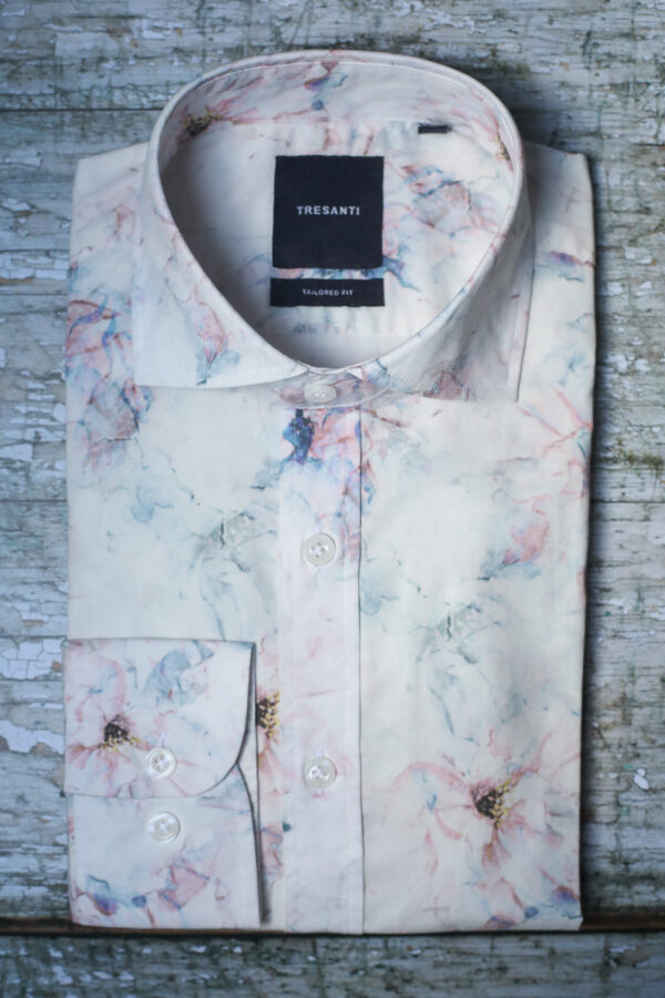 Tresanti - Watercolour Flower Pattern Shirt - Image 2