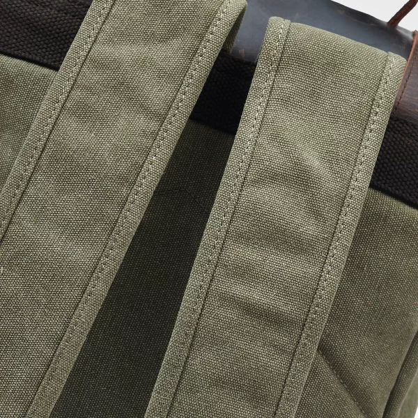 Kovered - Tamar Canvas Backpack - Army Green - Image 7
