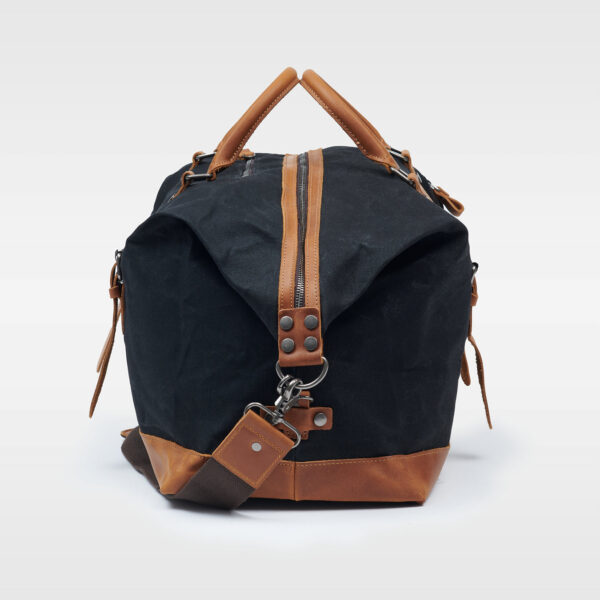 Kovered - Humber Waxed Canvas Holdall - Black - Image 2