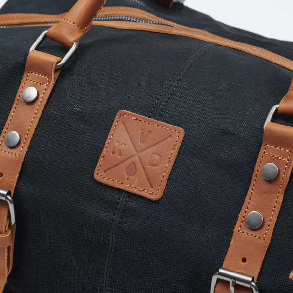 Kovered - Humber Waxed Canvas Holdall - Black - Image 3