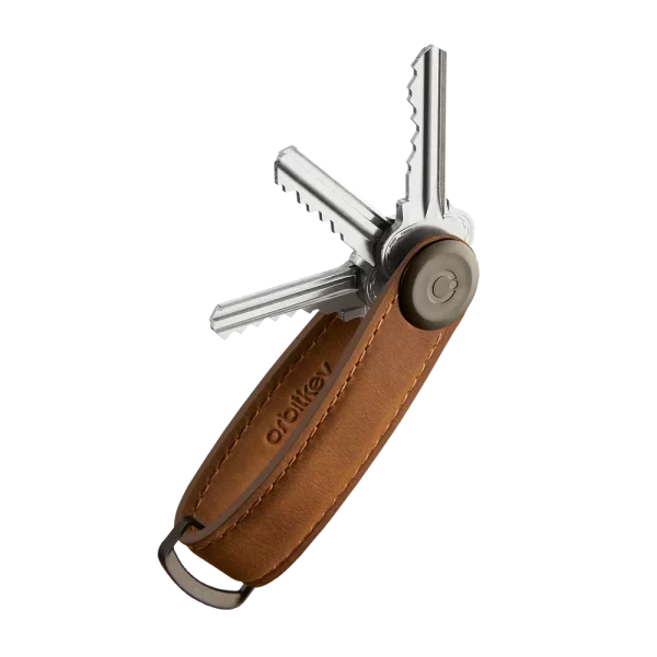 Orbitkey - Crazy-Horse Key Organiser - Chestnut Brown - Image 2