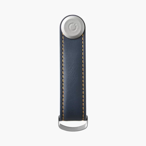 Orbitkey - Leather Key Organiser - Navy/Tan - Image 2