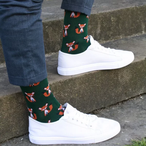 Swole Panda Bamboo Socks - Fox - Image 2