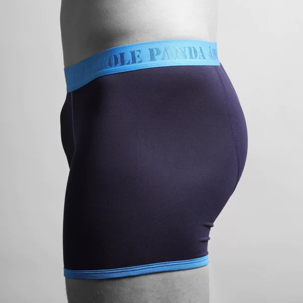 Swole Panda Bamboo Boxers - Navy/Blue Band - Image 2