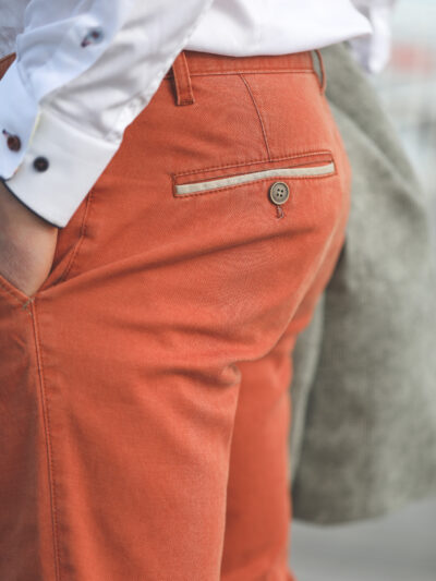 Sunwill - Fitted Chino - Pumpkin Orange