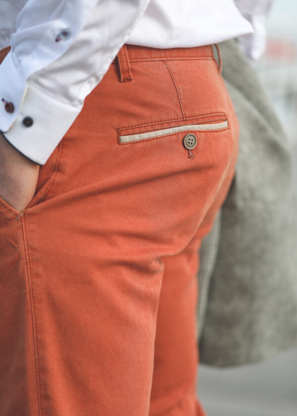 Sunwill - Fitted Chino - Pumpkin Orange