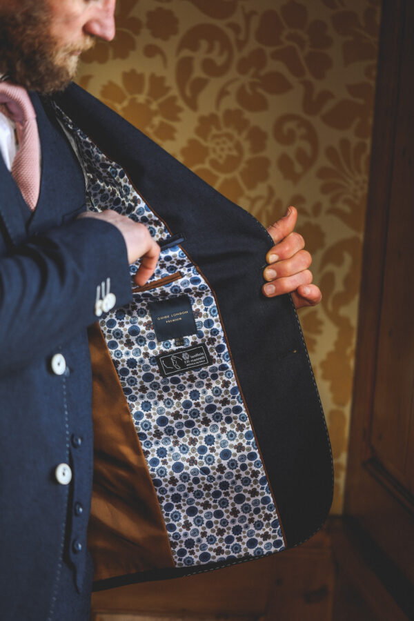 Guide London - Navy Contrast Stitch Jacket - Image 6