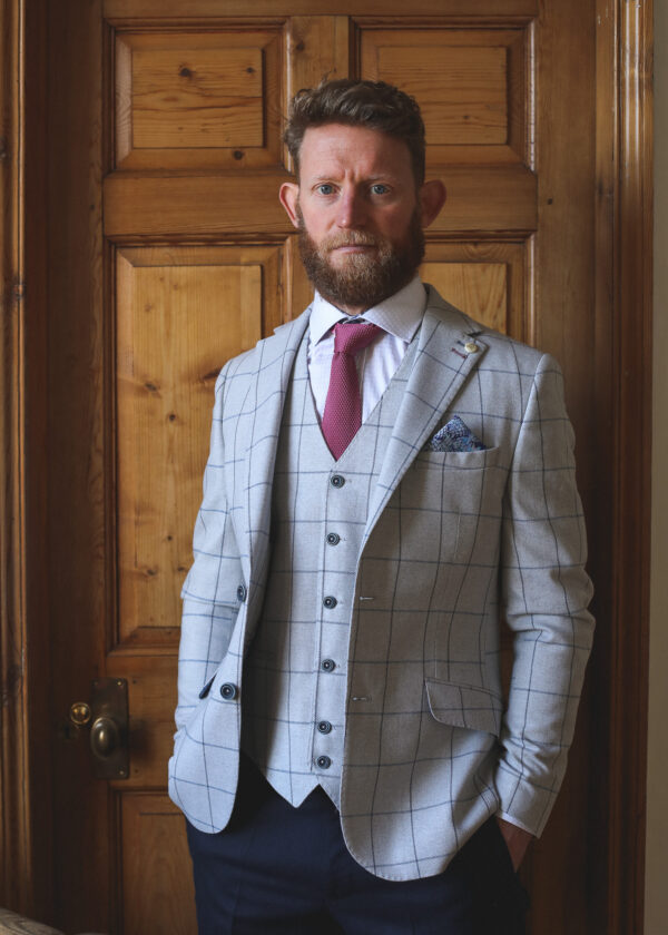 Guide London - Grey Check Waistcoat - Image 3