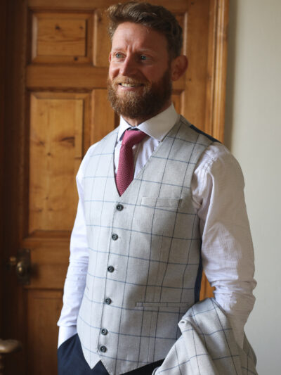 Guide London - Grey Check Waistcoat