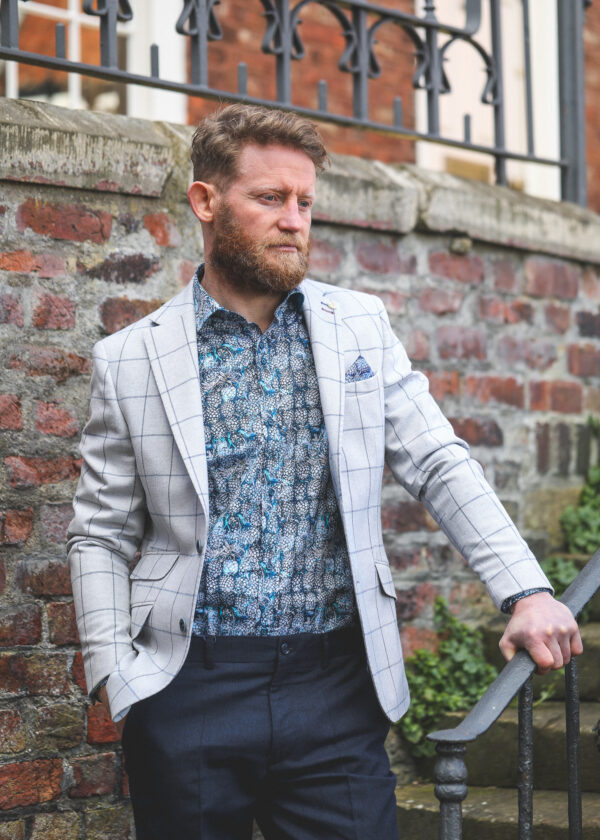 Guide London - Grey Check Jacket - Image 2