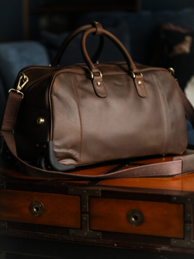 Ashwood Leather - Mud Brown Albert Travel Holdall