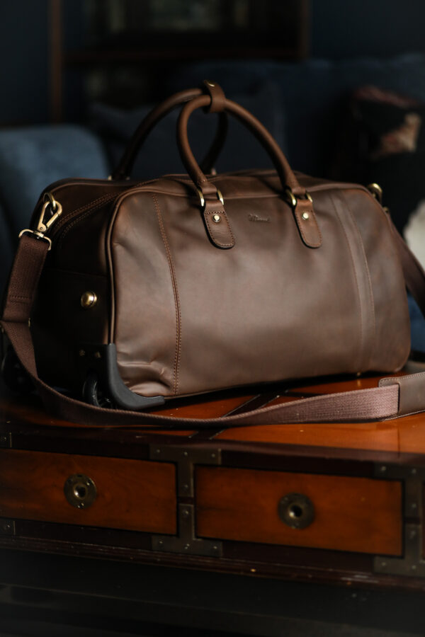 Ashwood Leather - Mud Brown Albert Travel Holdall