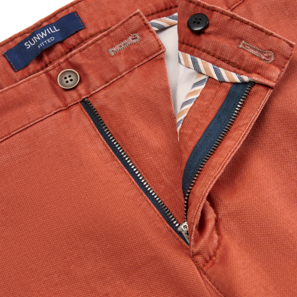 Sunwill - Fitted Chino - Pumpkin Orange - Image 5