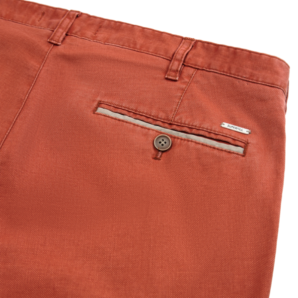 Sunwill - Fitted Chino - Pumpkin Orange - Image 4