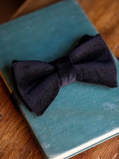 Velvet Bow Tie - Black