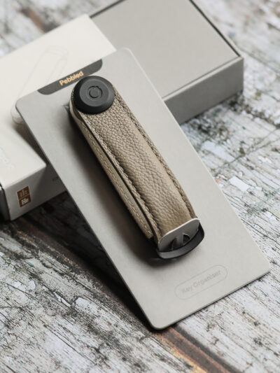 Orbitkey - Pebbled Leather Key Organiser - Ecru