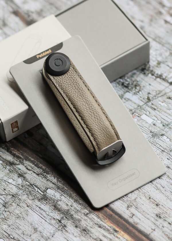 Orbitkey - Pebbled Leather Key Organiser - Ecru